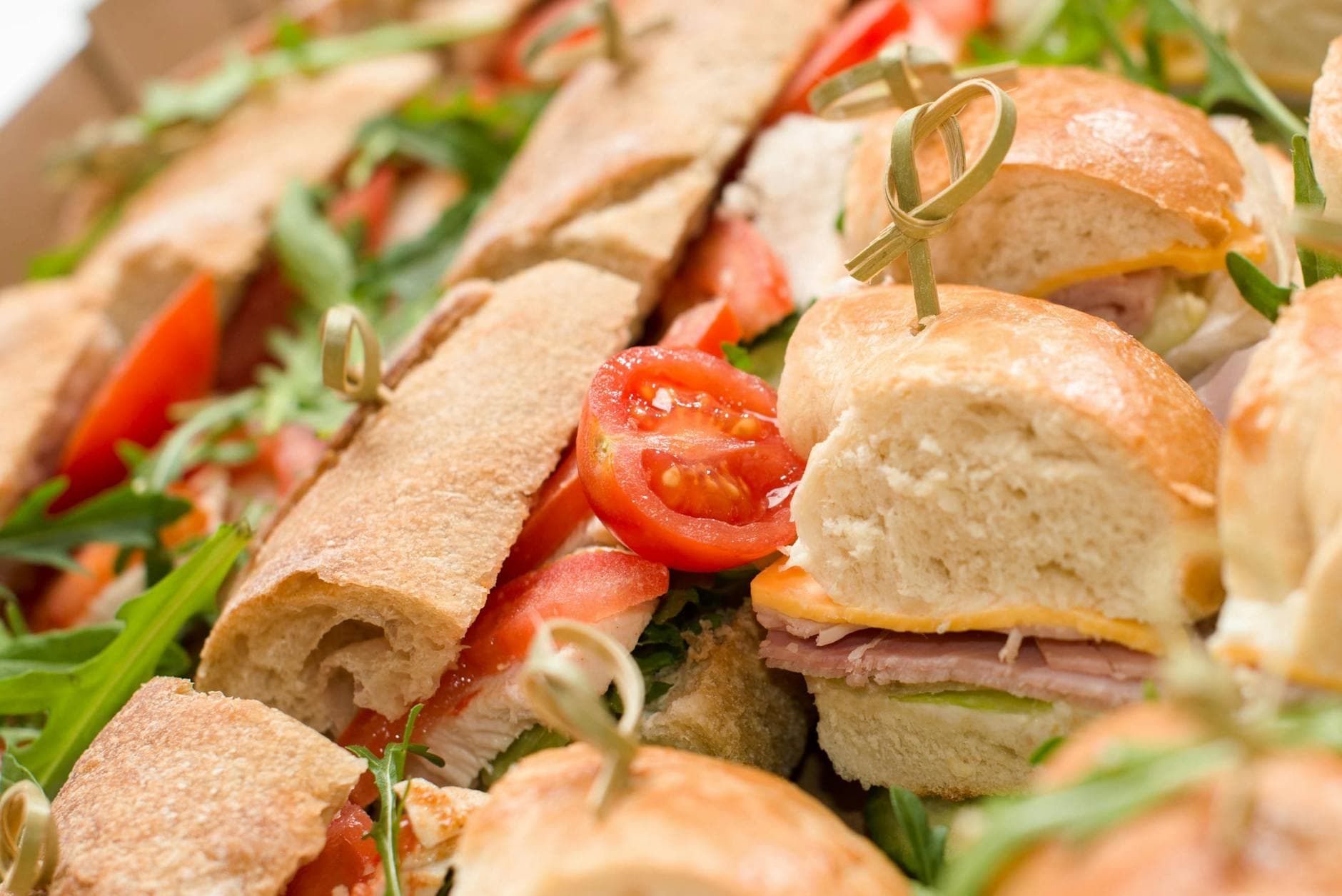 Catering sandwich platter